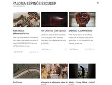 Tablet Screenshot of palomaespinos.com